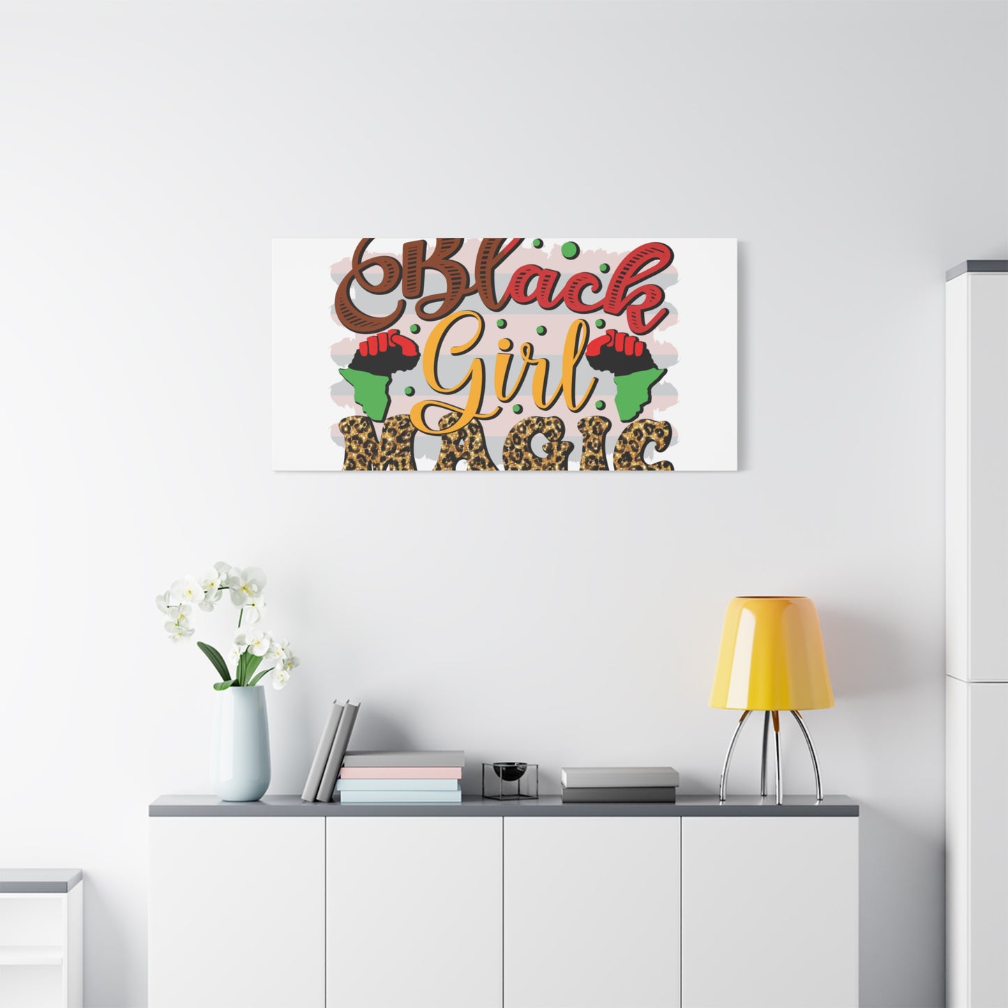 Black Girl Magic Canvas Print — Bold Afrocentric Wall Art