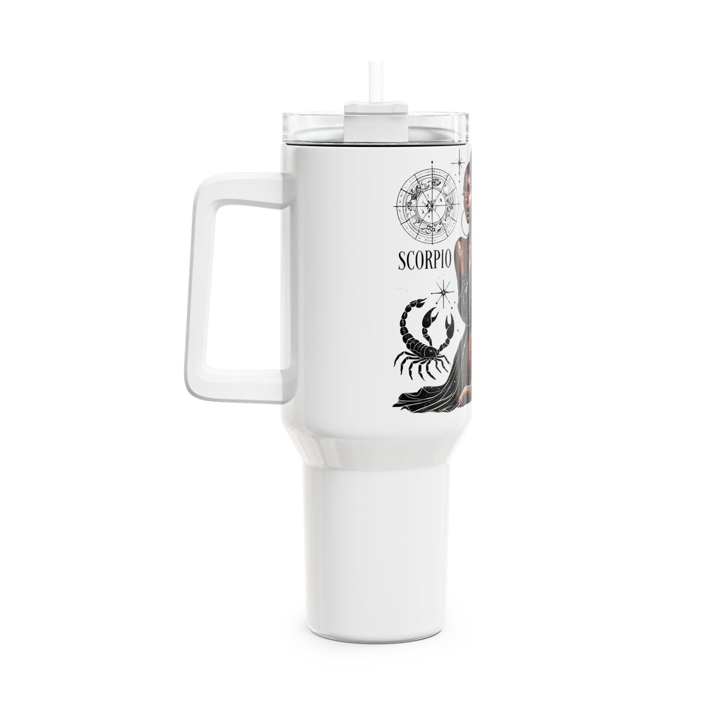 Scorpio Zodiac 40oz Tumbler – Elegant Scorpio Woman Astrology Travel Mug