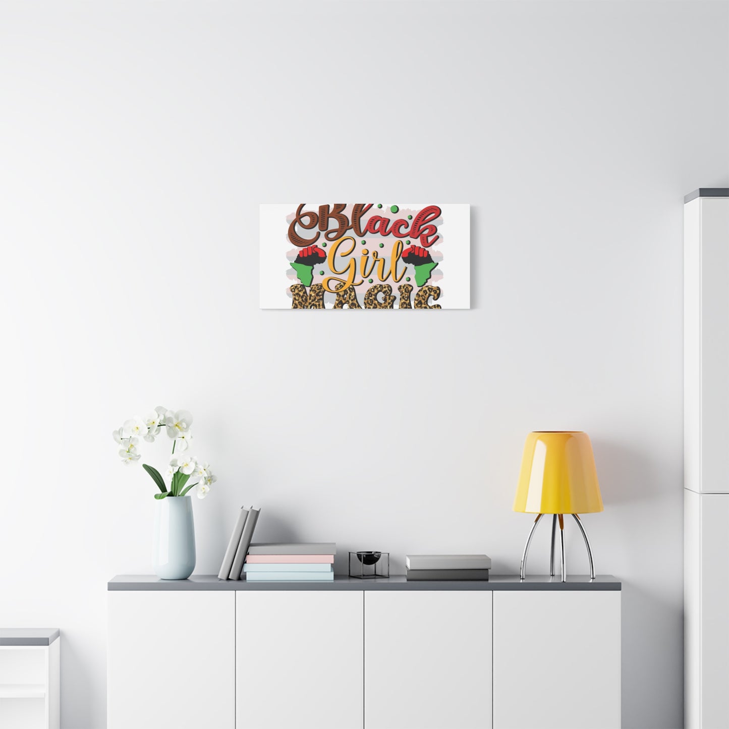 Black Girl Magic Canvas Print — Bold Afrocentric Wall Art