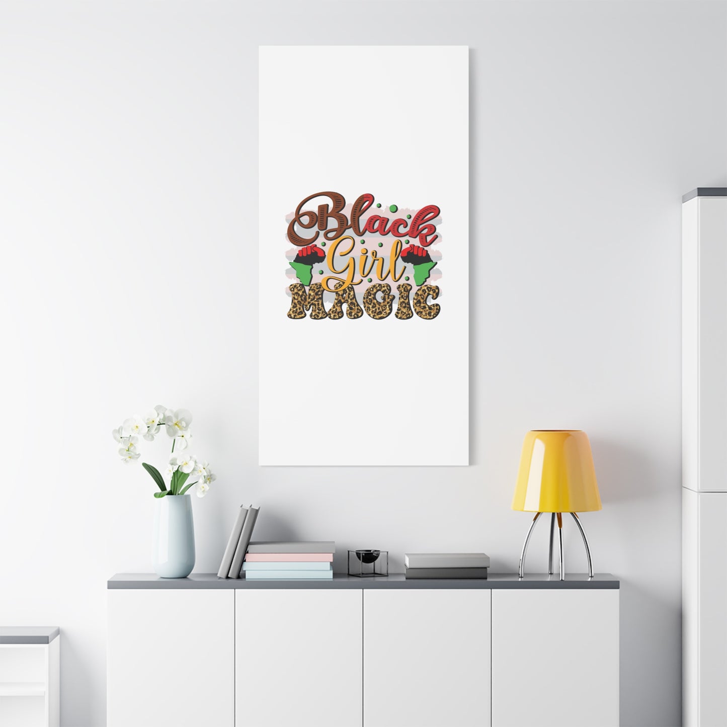 Black Girl Magic Canvas Print — Bold Afrocentric Wall Art