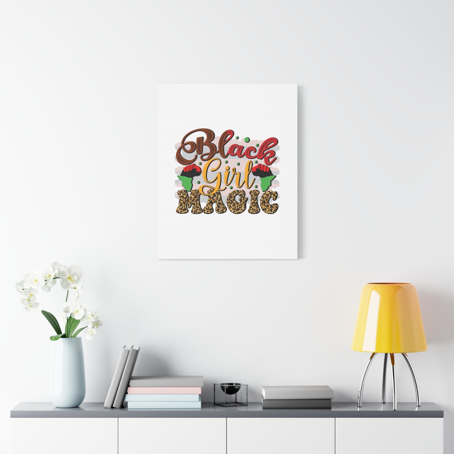 Black Girl Magic Canvas Print — Bold Afrocentric Wall Art