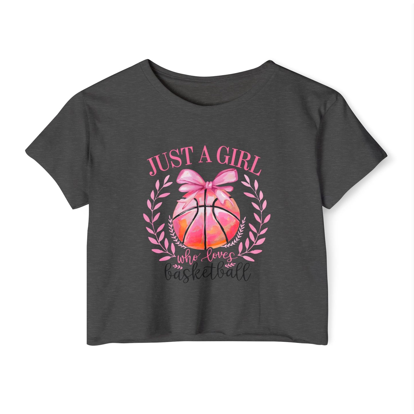 Just a Girl Who Loves Basketball — Women's Festival Crop Top