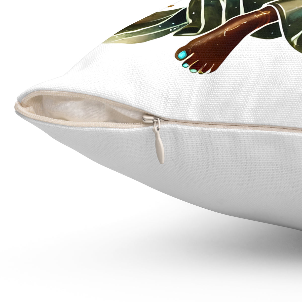 Virgo Astrology Decorative Pillow — Zodiac Black Goddess Design