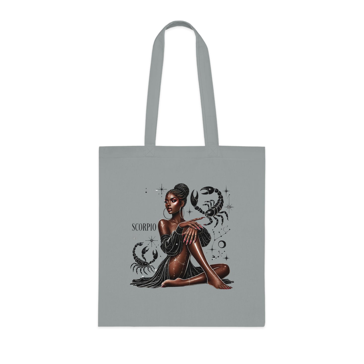 Scorpio Zodiac Tote Bag — Afrocentric Star Sign Cotton Tote