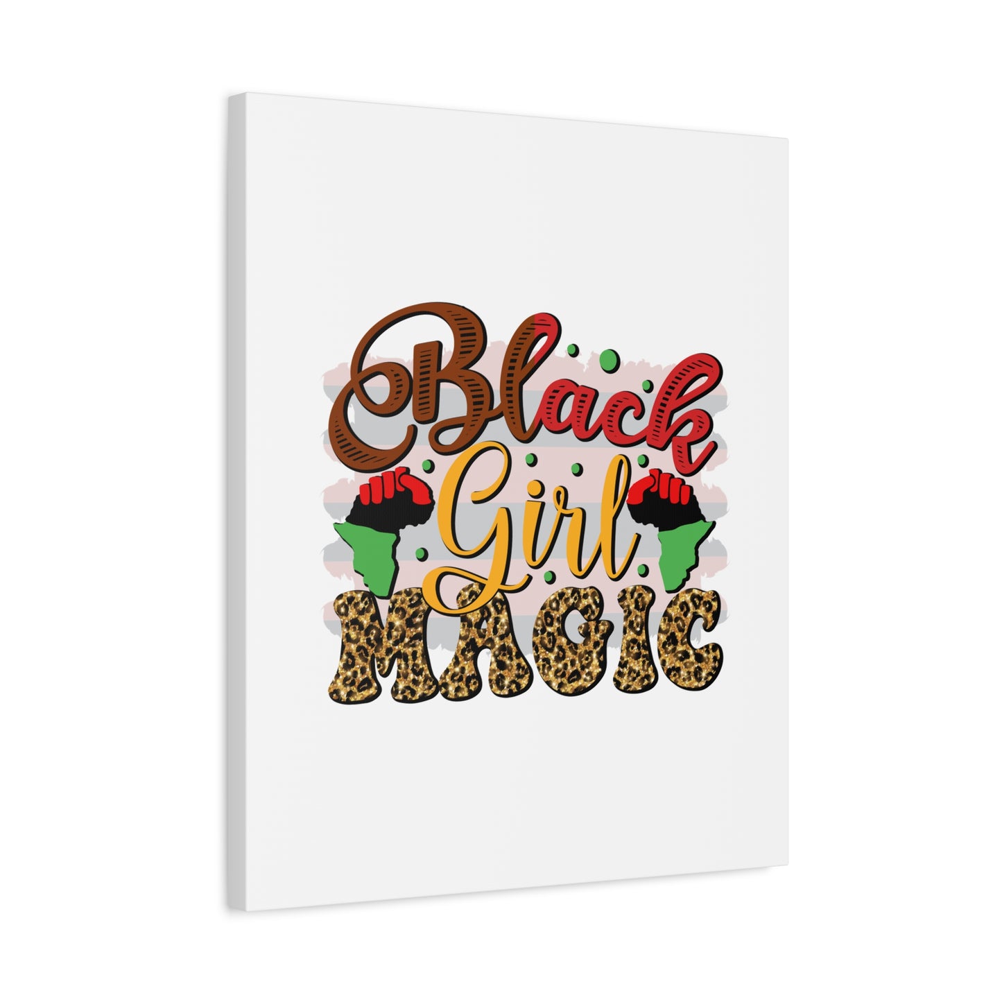 Black Girl Magic Canvas Print — Bold Afrocentric Wall Art