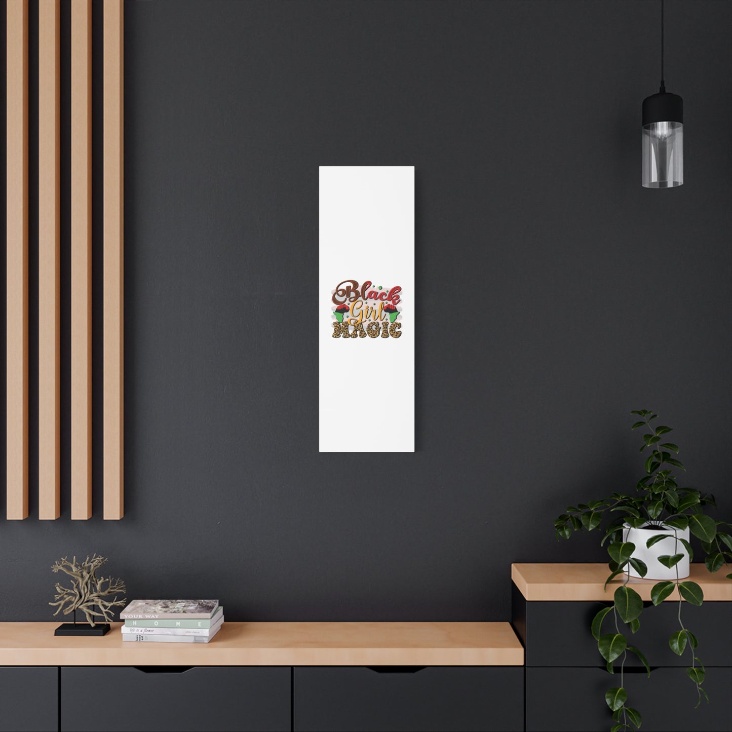 Black Girl Magic Canvas Print — Bold Afrocentric Wall Art