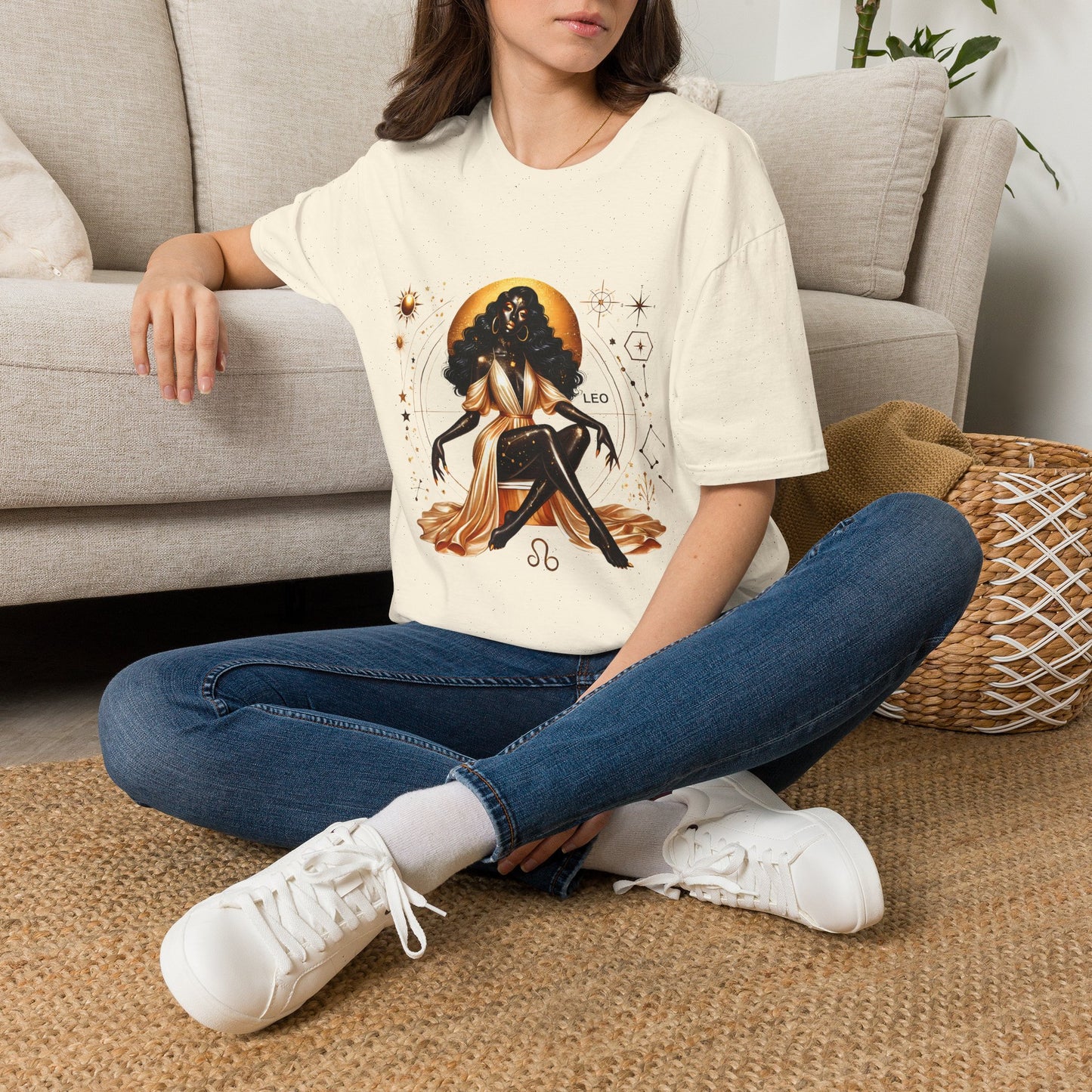 Leo Zodiac T-Shirt — Astrological Sun Sign Tee with 'LEO' Design