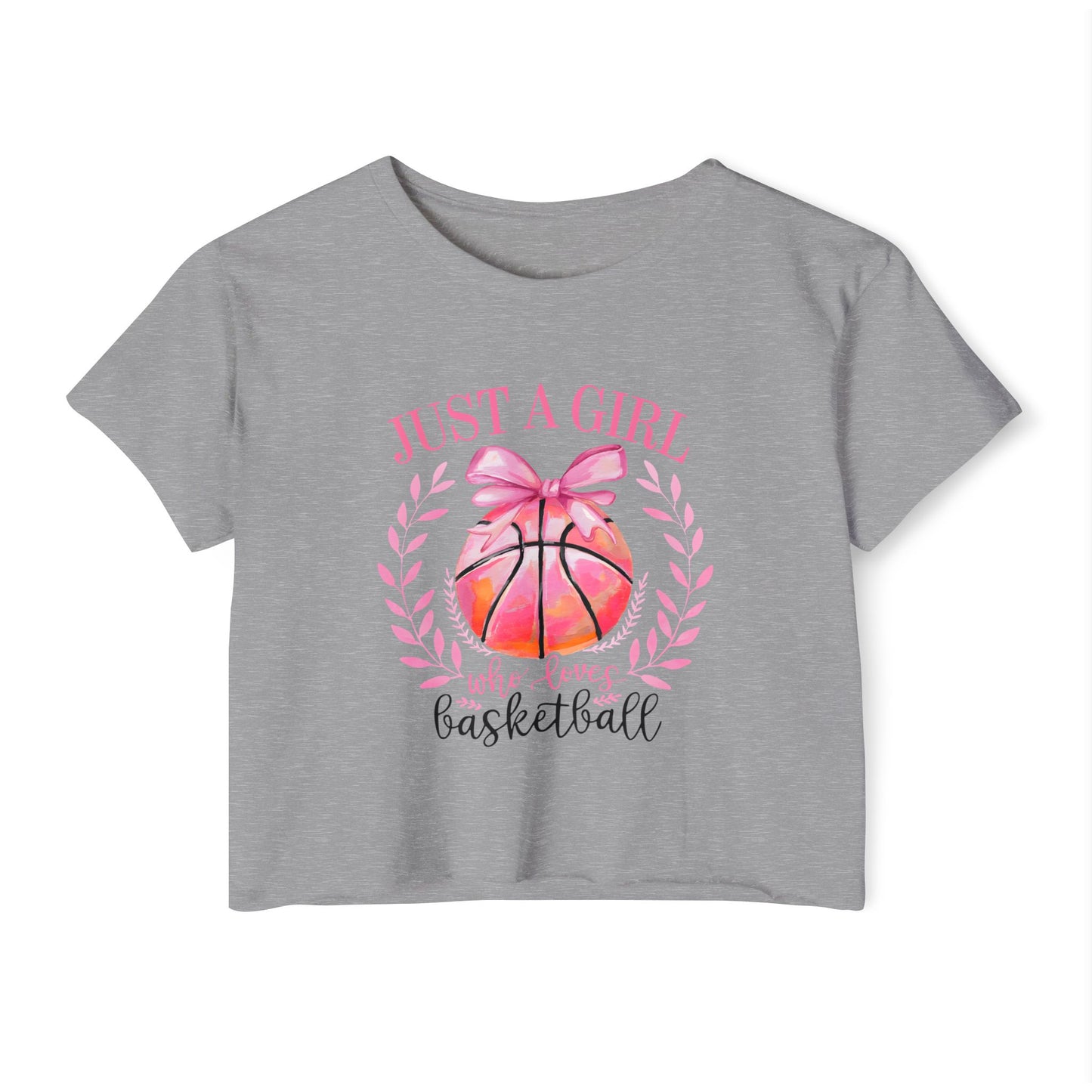 Just a Girl Who Loves Basketball — Women's Festival Crop Top