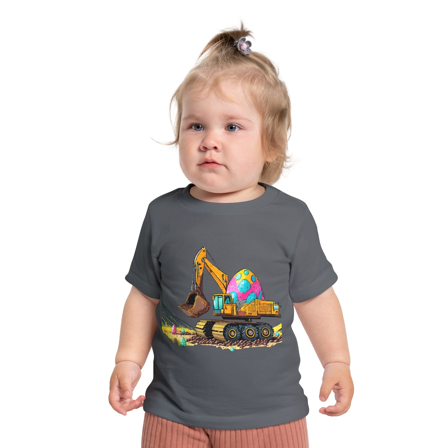 Cute Easter Excavator Baby T-Shirt