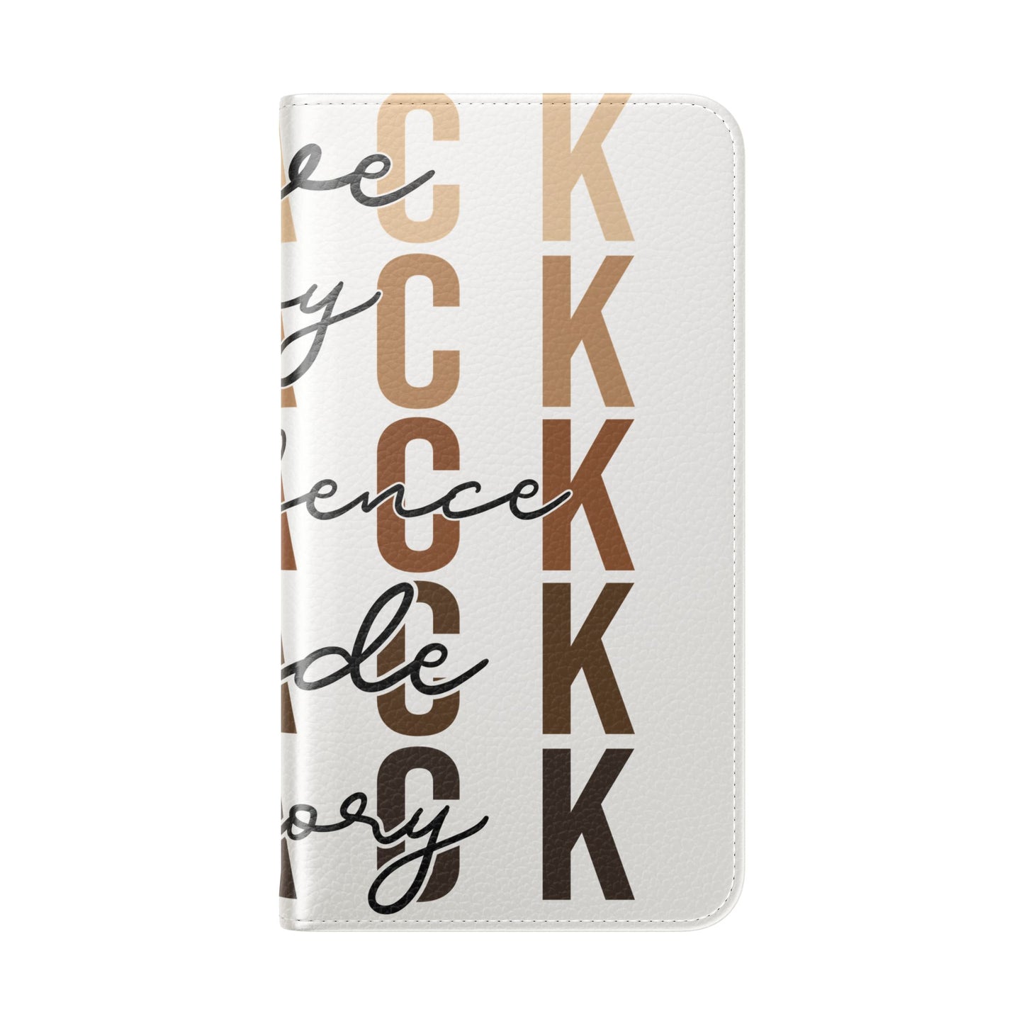 Flip Phone Case — "Black" Typography with Love, Joy, Pride & History