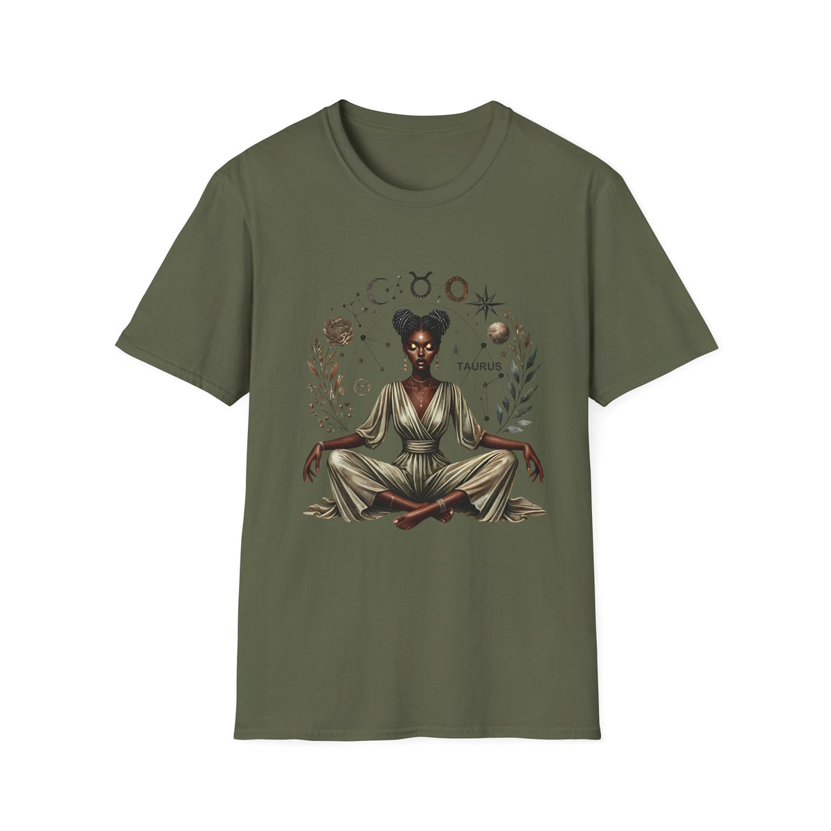 Taurus Astrology T-Shirt — Afrocentric Celestial Zodiac Tee