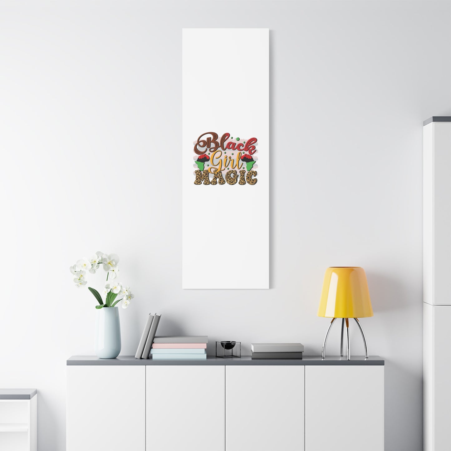 Black Girl Magic Canvas Print — Bold Afrocentric Wall Art