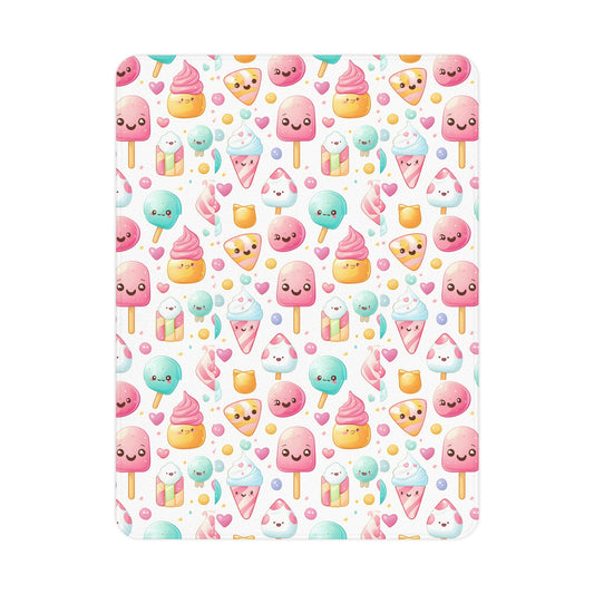 Cute Ice Cream Toddler Blanket - Soft & Cozy Playtime Accessory