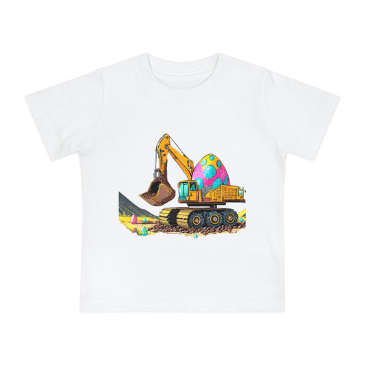 Cute Easter Excavator Baby T-Shirt