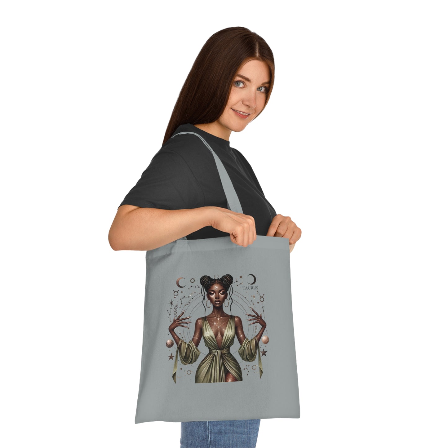 Tote Bag — 'Taurus' Mystic Zodiac Woman Cotton Tote