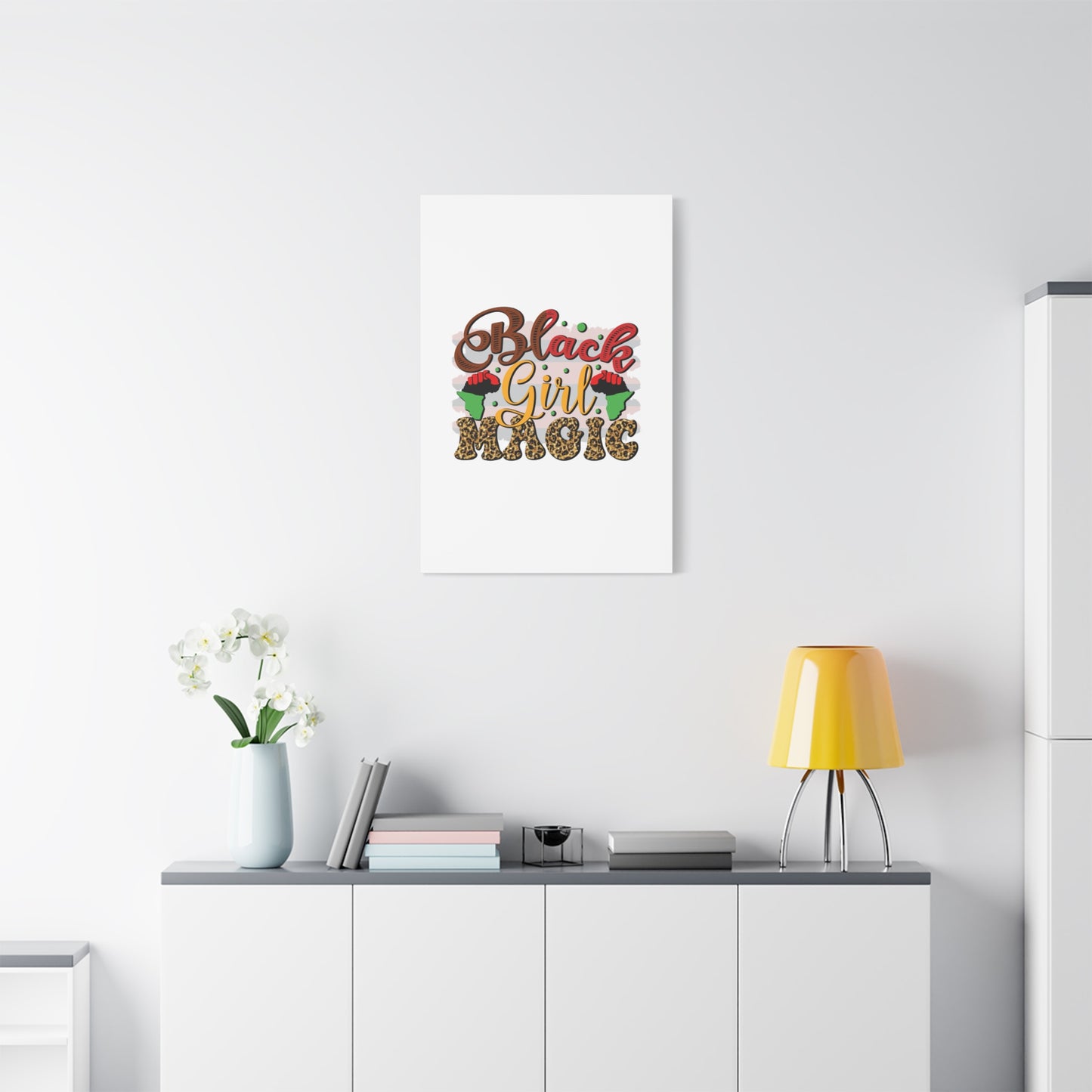 Black Girl Magic Canvas Print — Bold Afrocentric Wall Art