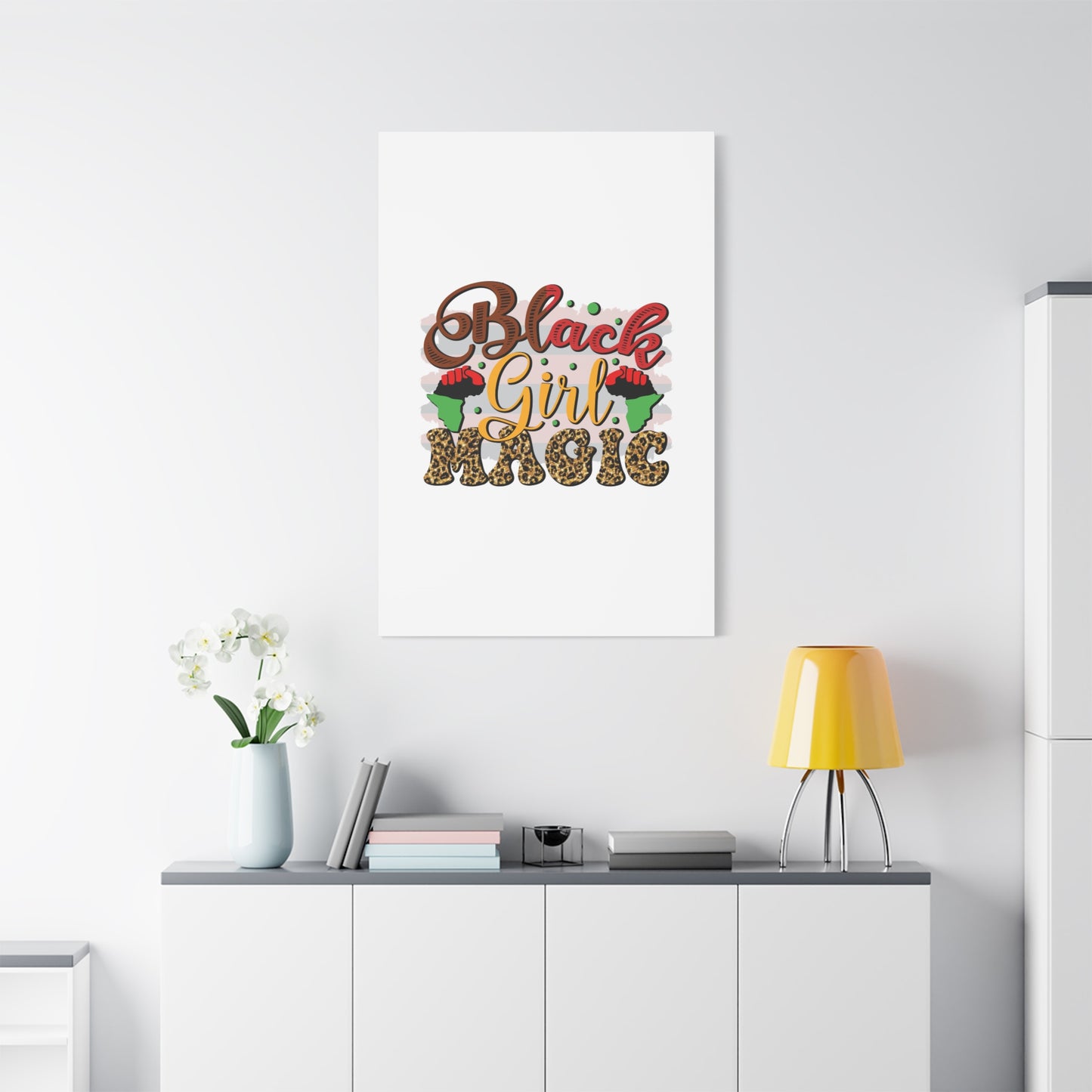 Black Girl Magic Canvas Print — Bold Afrocentric Wall Art