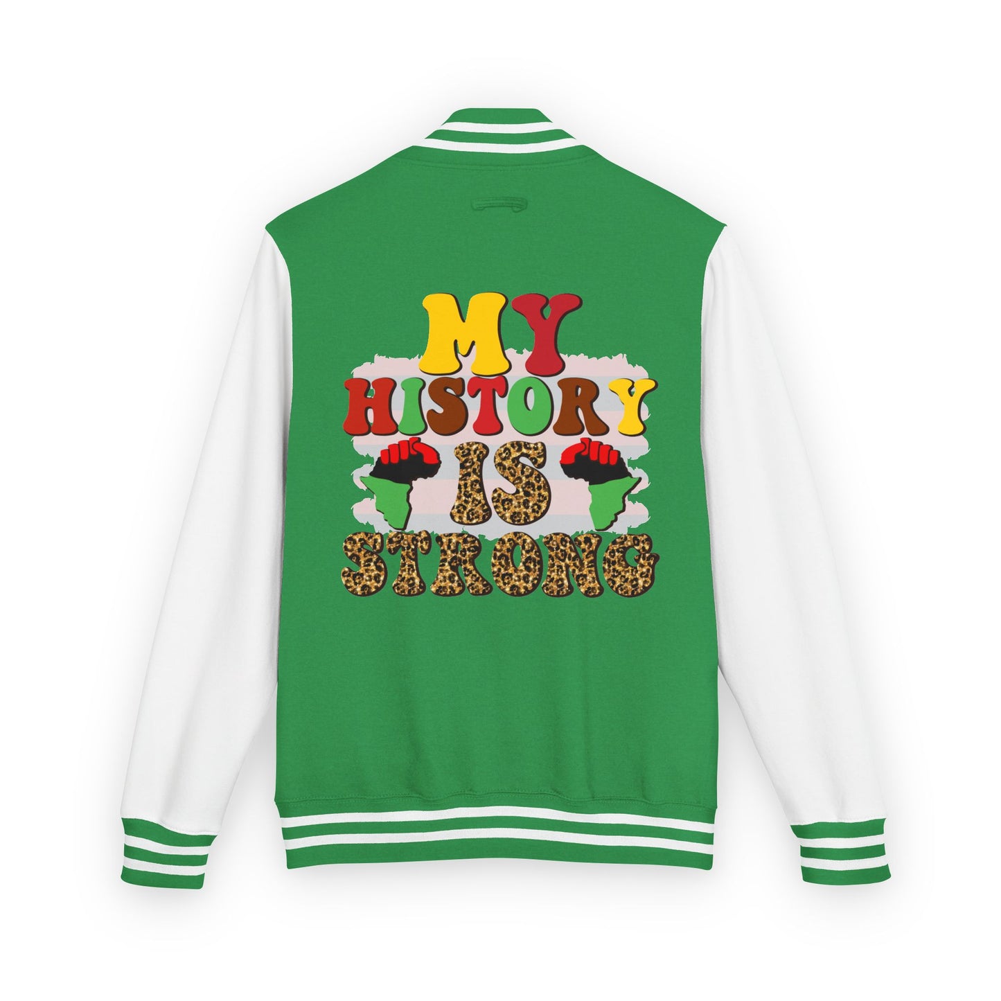 Letterman Jacket — "My History Is Sacred" Afrocentric Varsity Jacket