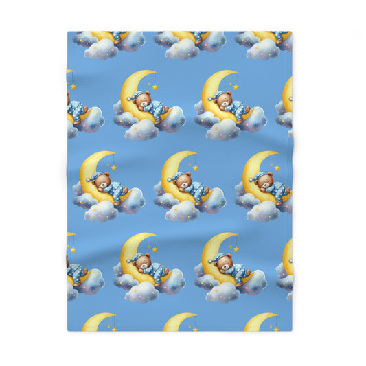 Dreamy Moonlit Baby Blanket - Soft Fleece for Newborns | Perfect Baby Shower Gift