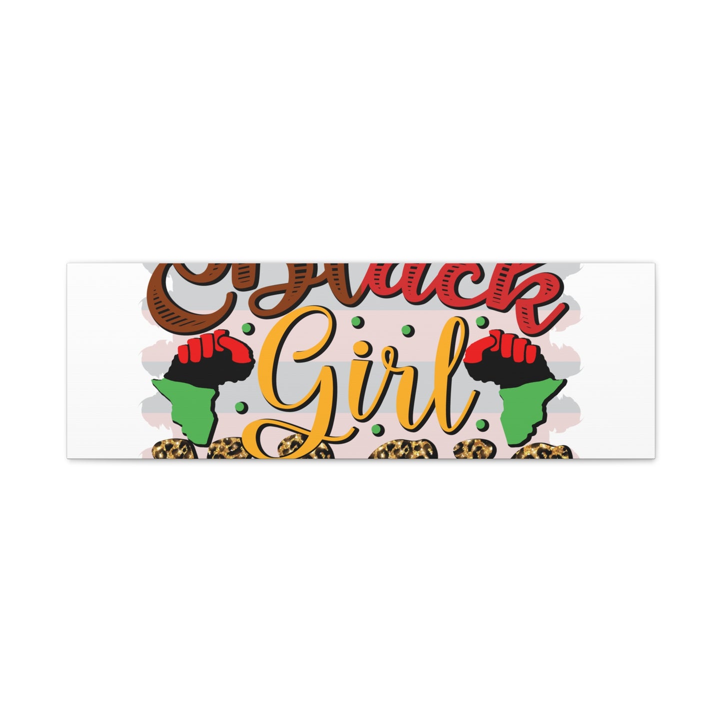 Black Girl Magic Canvas Print — Bold Afrocentric Wall Art