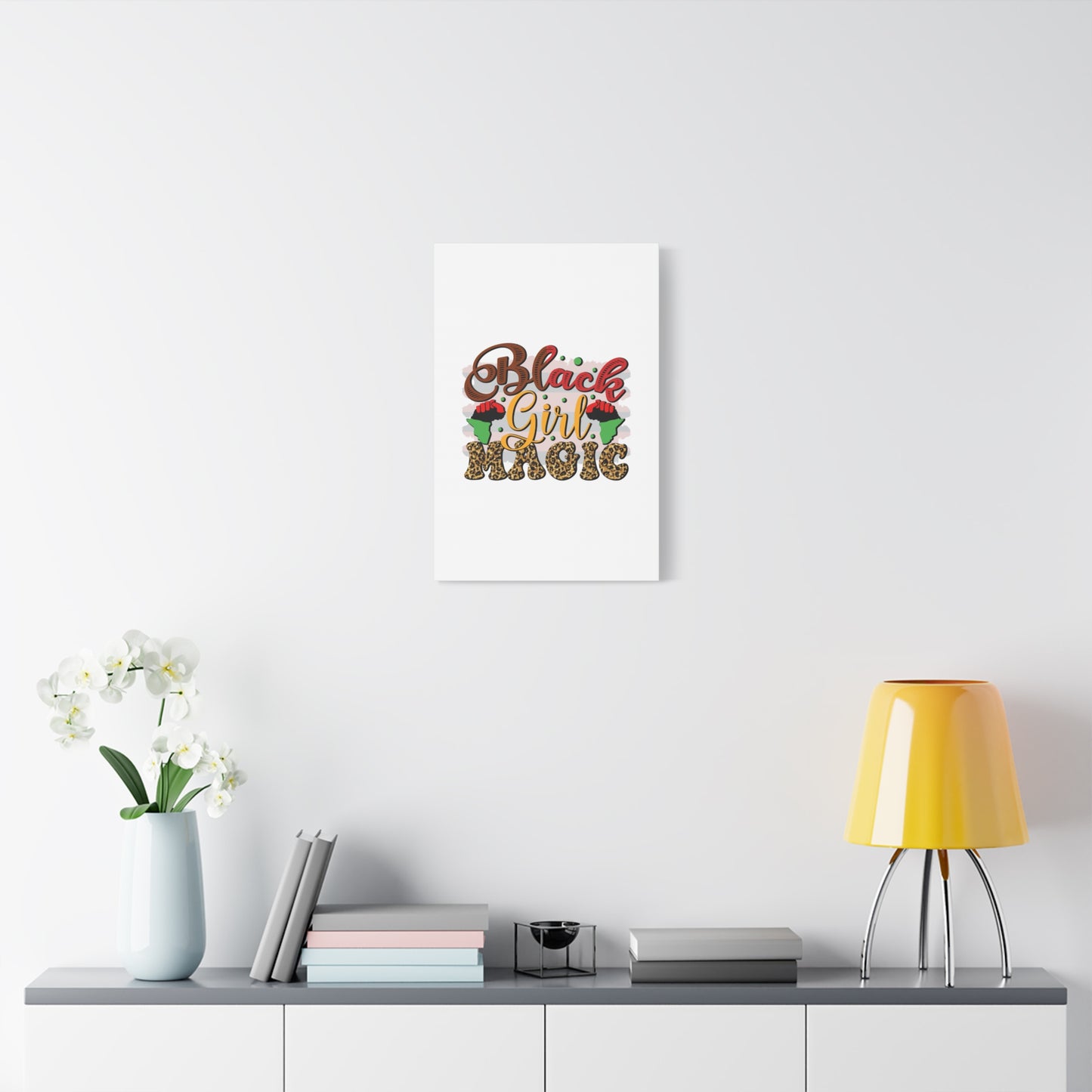 Black Girl Magic Canvas Print — Bold Afrocentric Wall Art