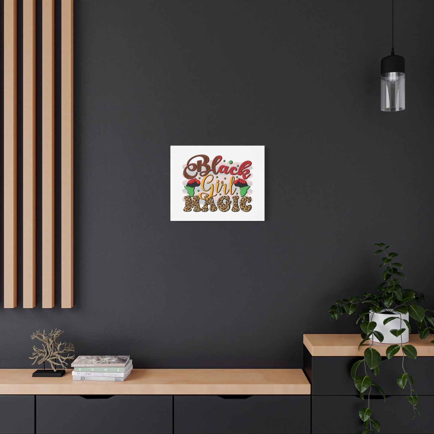 Black Girl Magic Canvas Print — Bold Afrocentric Wall Art
