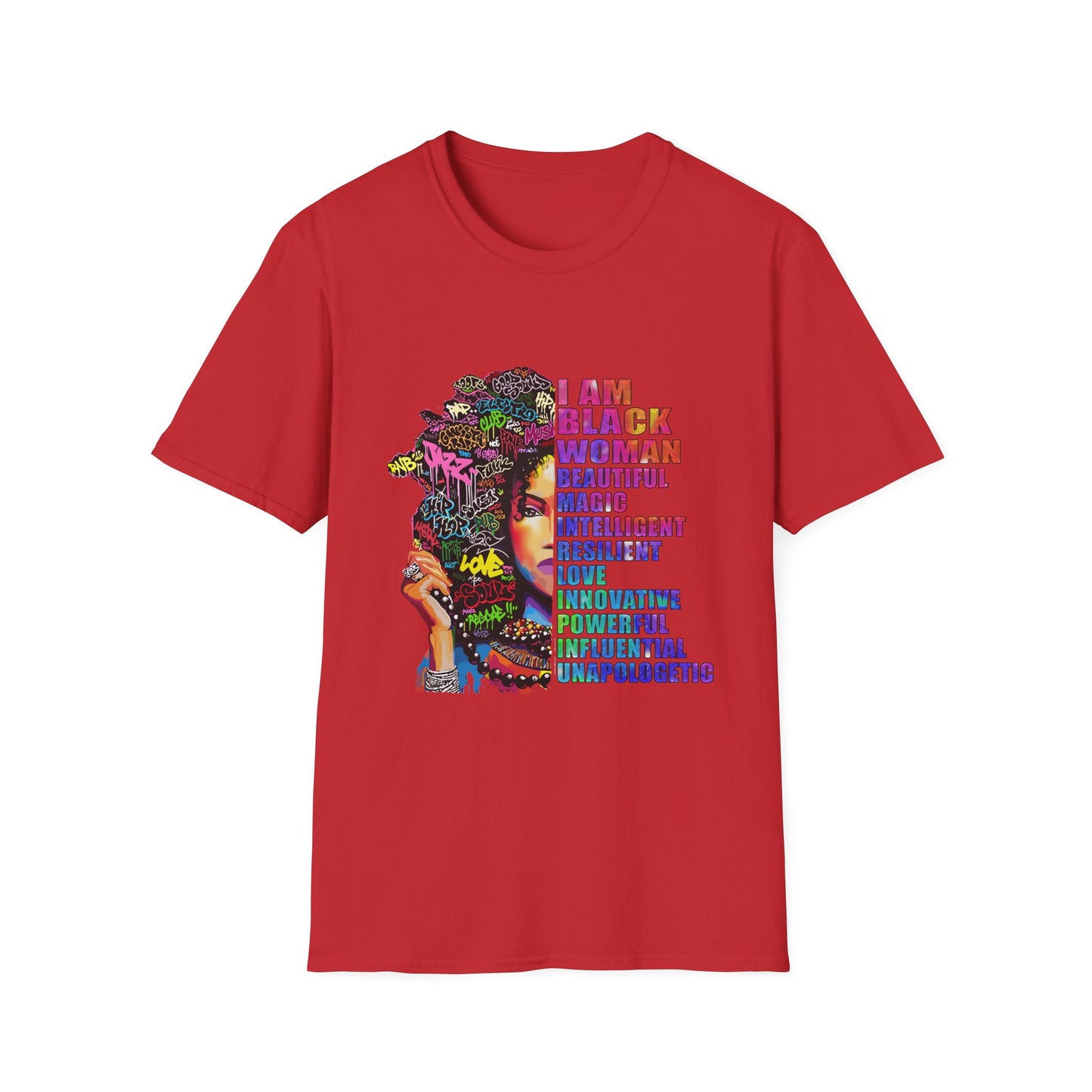 T-Shirt — I Am Black Woman: Beautiful, Magic, Intelligent Empowerment Tee