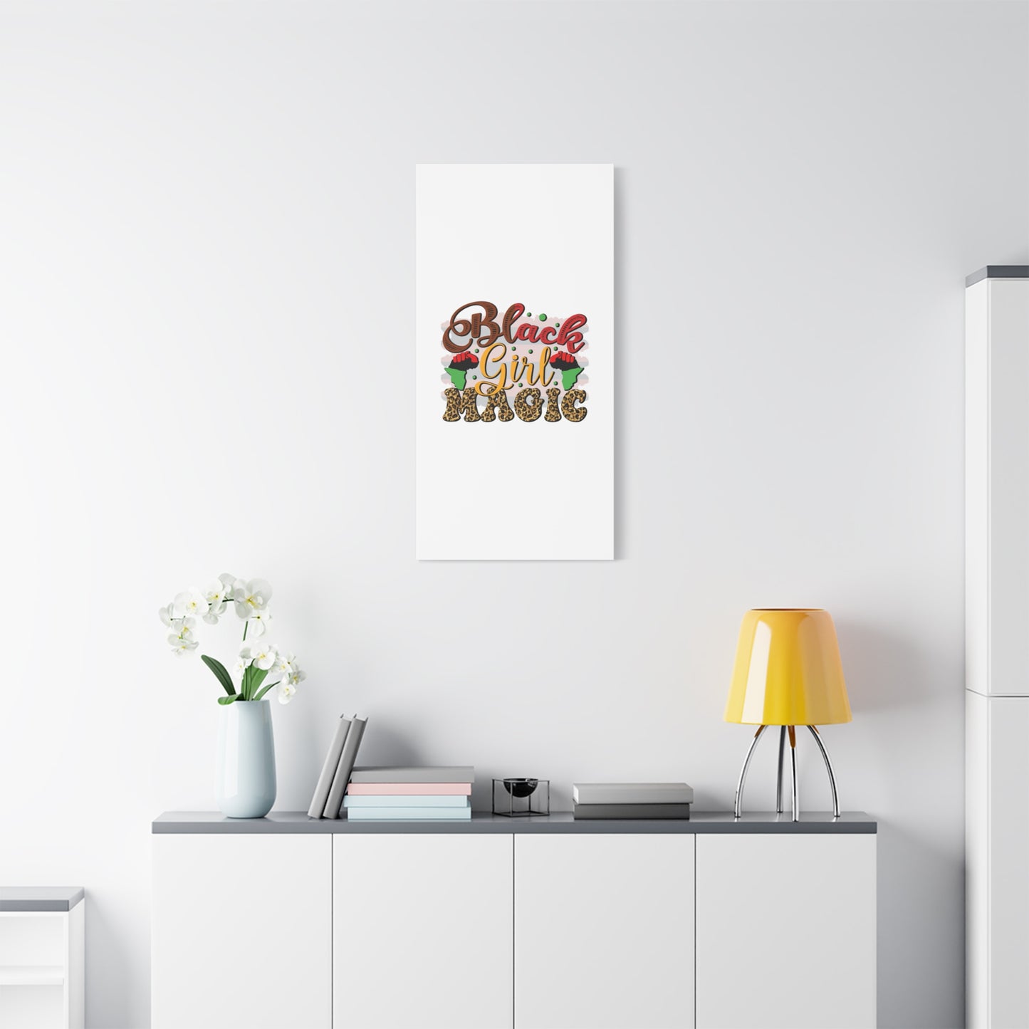 Black Girl Magic Canvas Print — Bold Afrocentric Wall Art