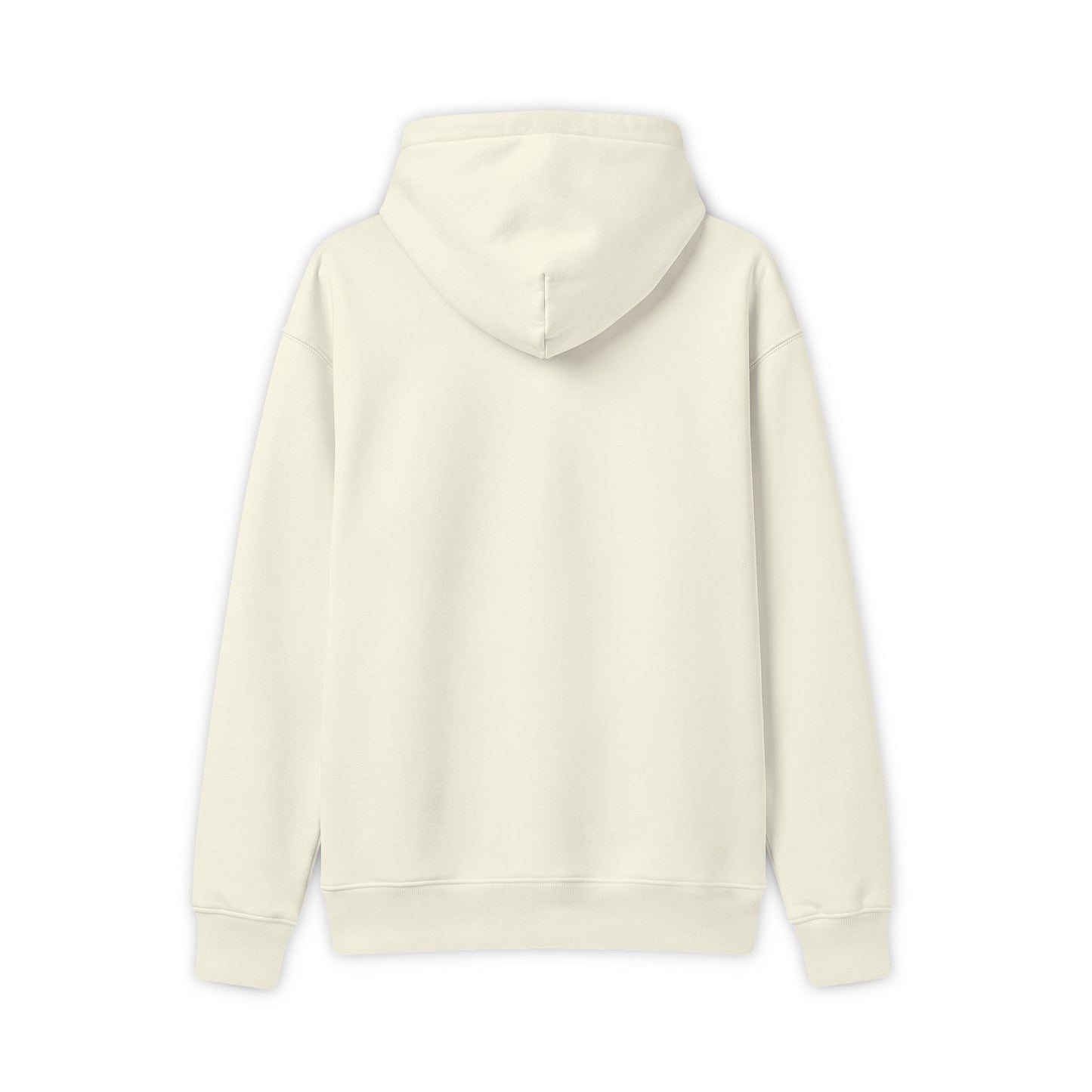 Retro 'Black' Stacked Graphic Hoodie — Neutral Vintage Text Design