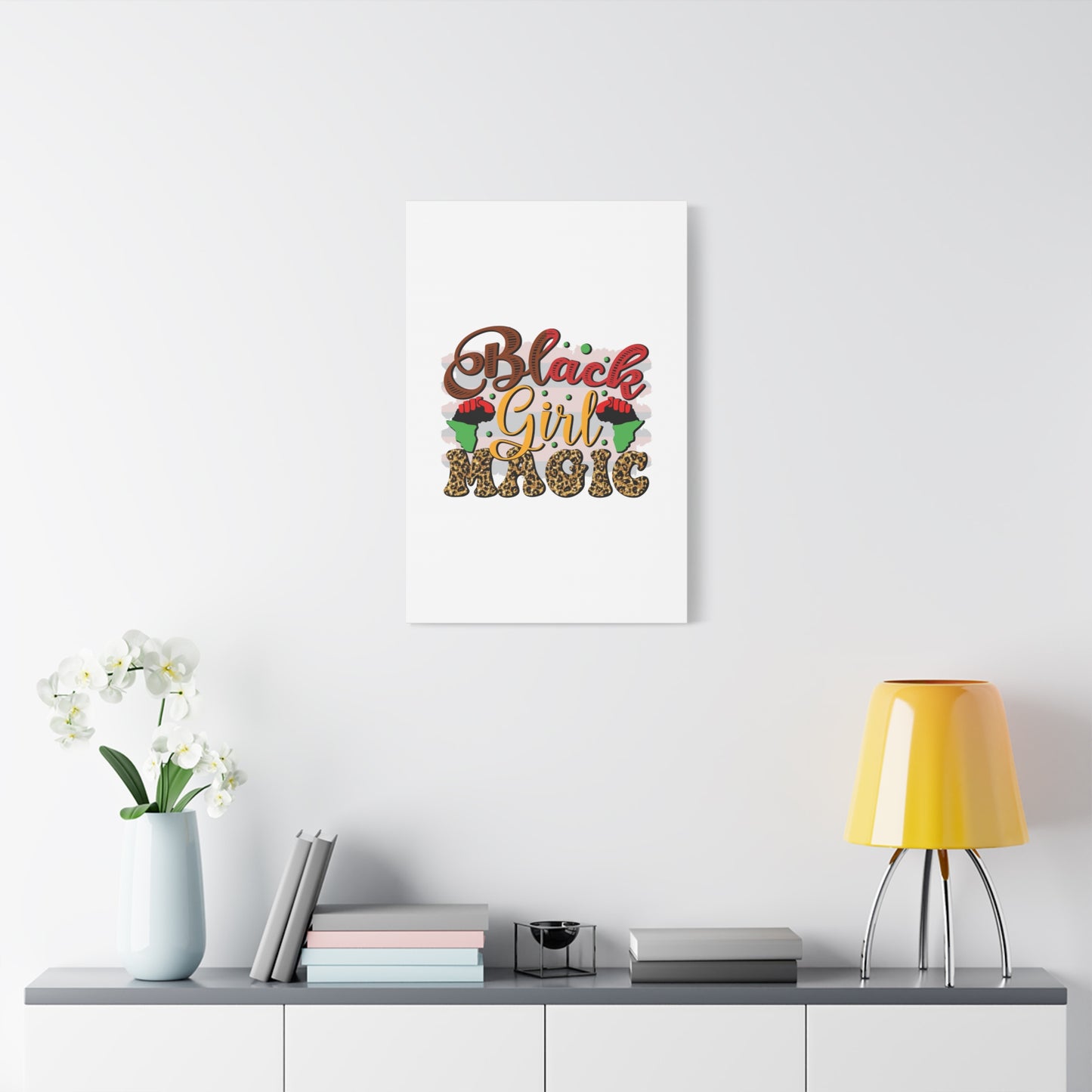 Black Girl Magic Canvas Print — Bold Afrocentric Wall Art