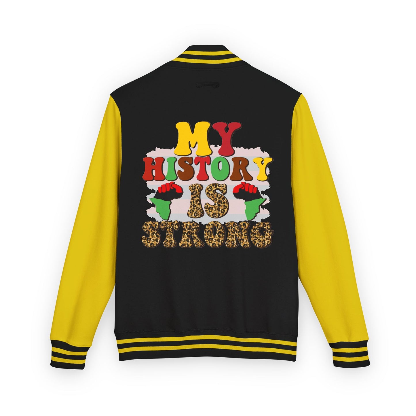 Letterman Jacket — "My History Is Sacred" Afrocentric Varsity Jacket