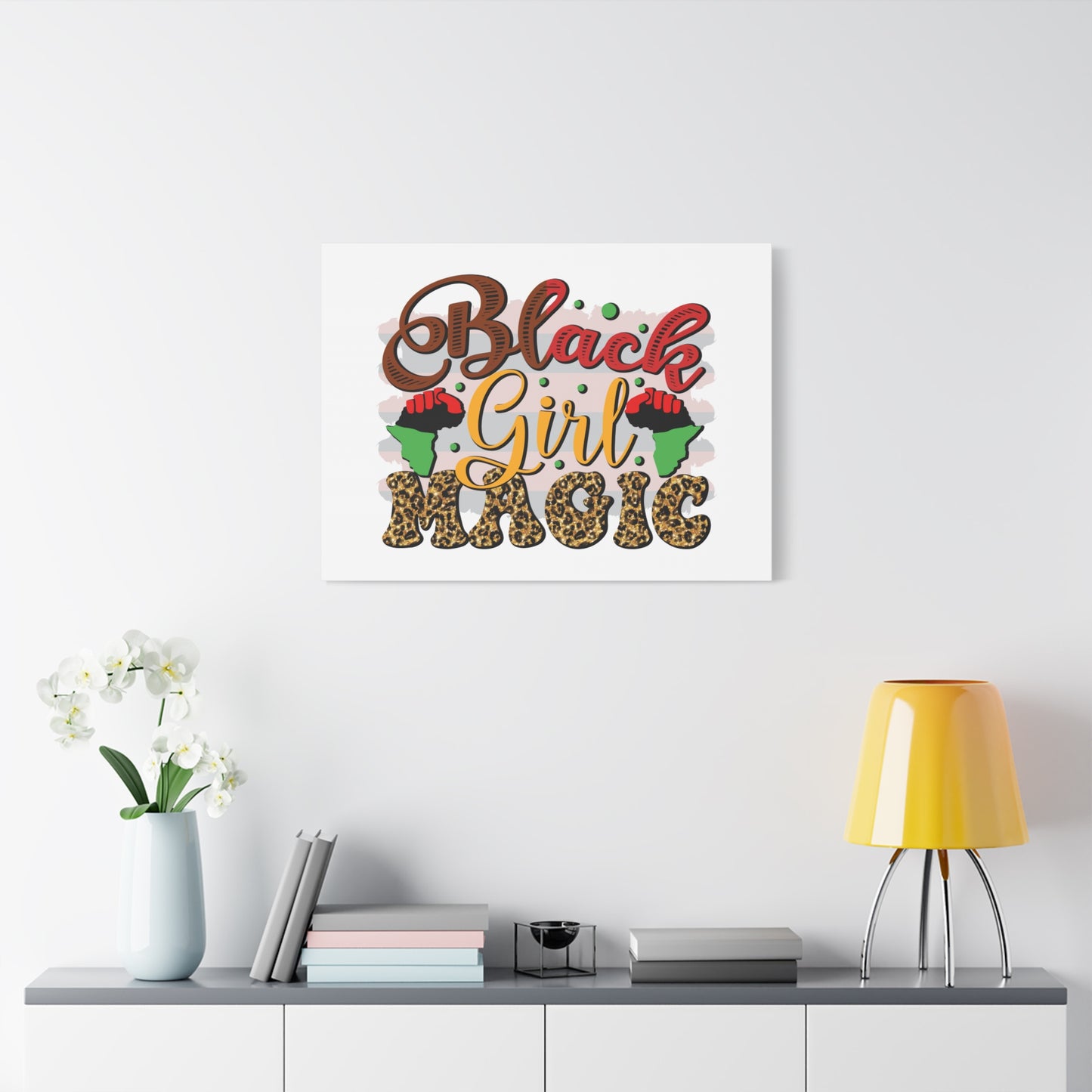 Black Girl Magic Canvas Print — Bold Afrocentric Wall Art