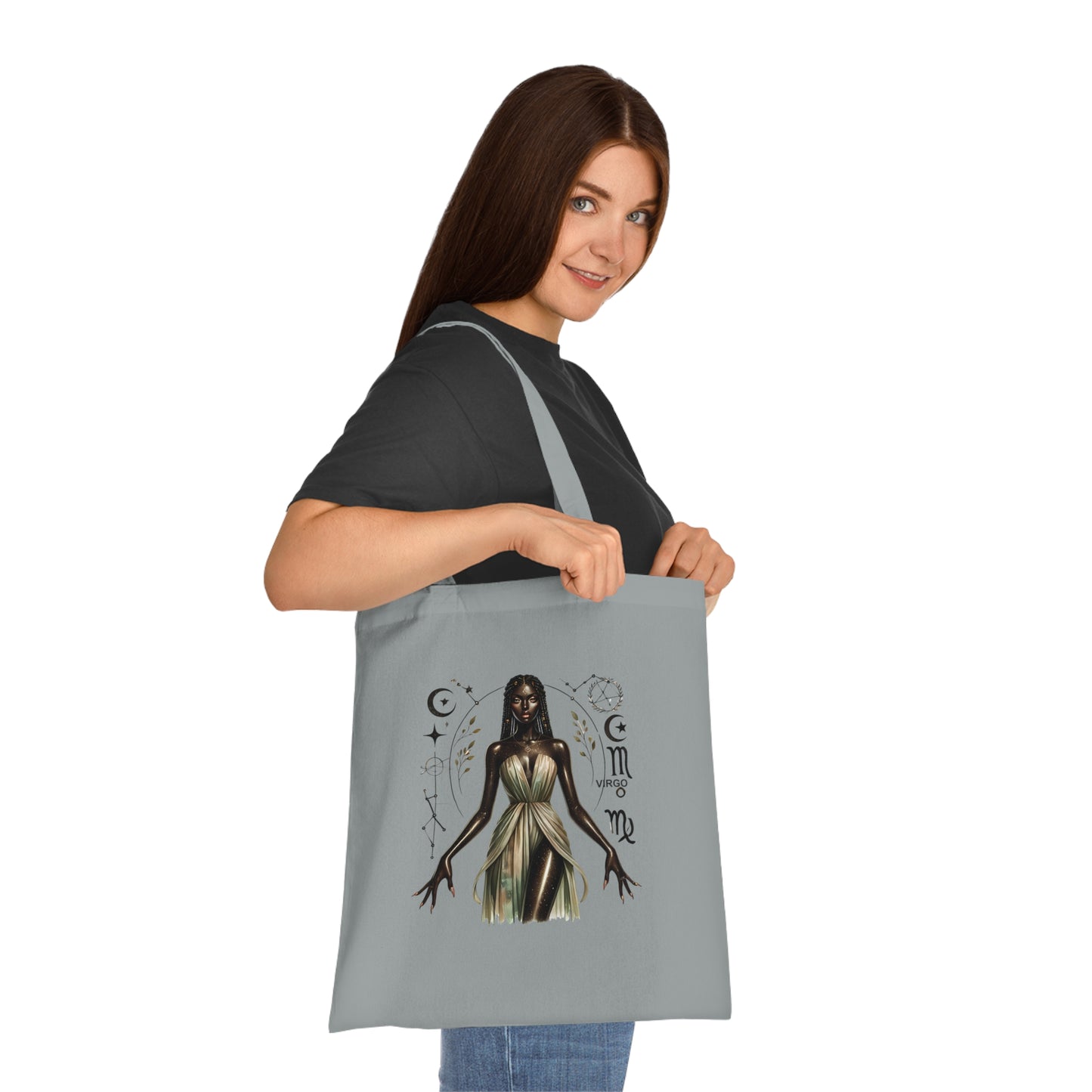 Virgo Goddess Cotton Tote — Astrological Zodiac Tote Bag
