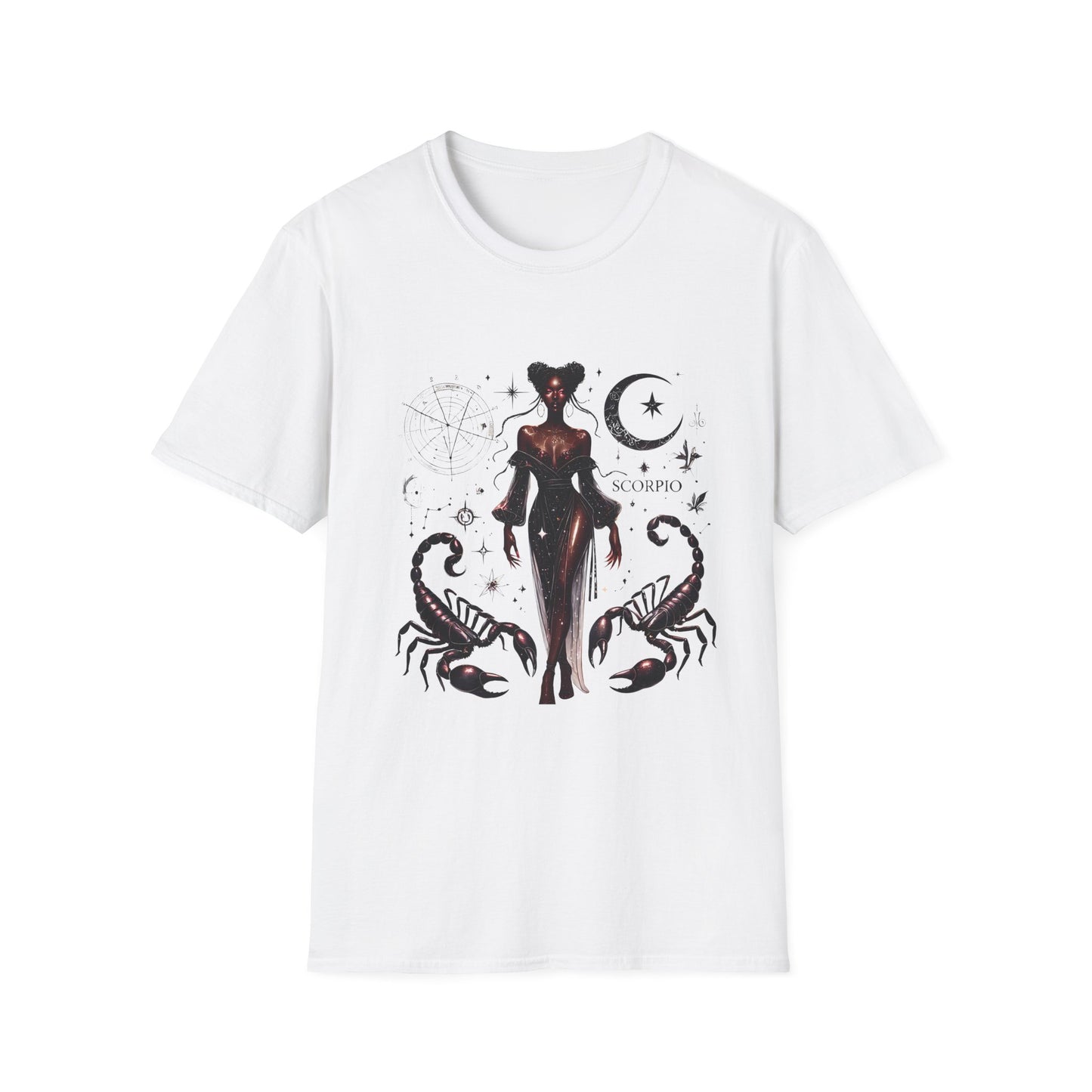 Scorpio Zodiac T‑Shirt — Mystical Scorpio Constellation Moon Design