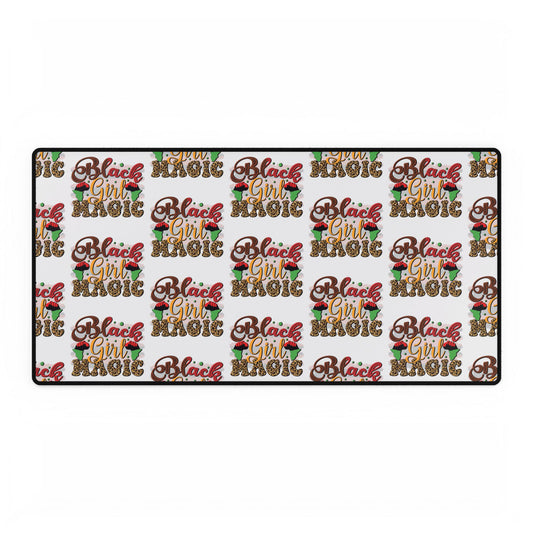 Black Girl Magic Desk Mat — Colorful Empowerment Gaming & Office Mouse Pad