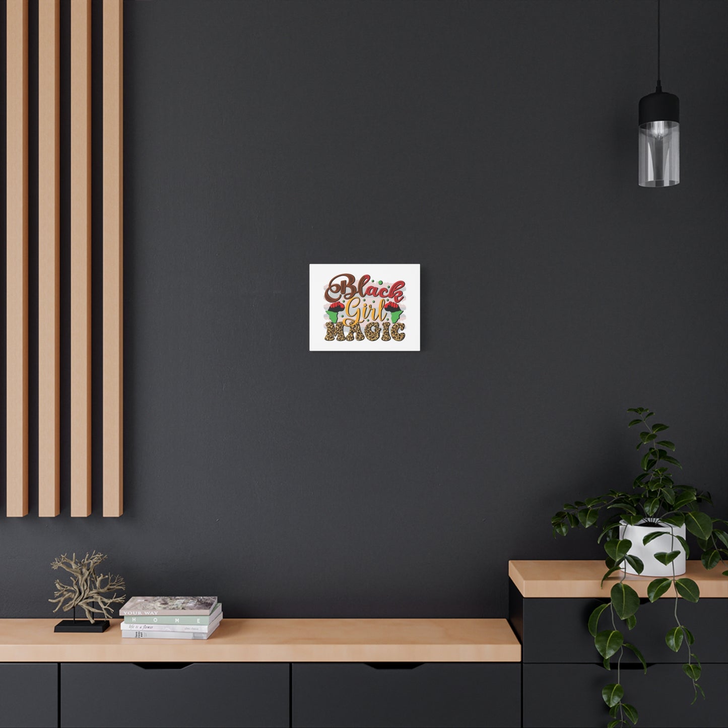 Black Girl Magic Canvas Print — Bold Afrocentric Wall Art