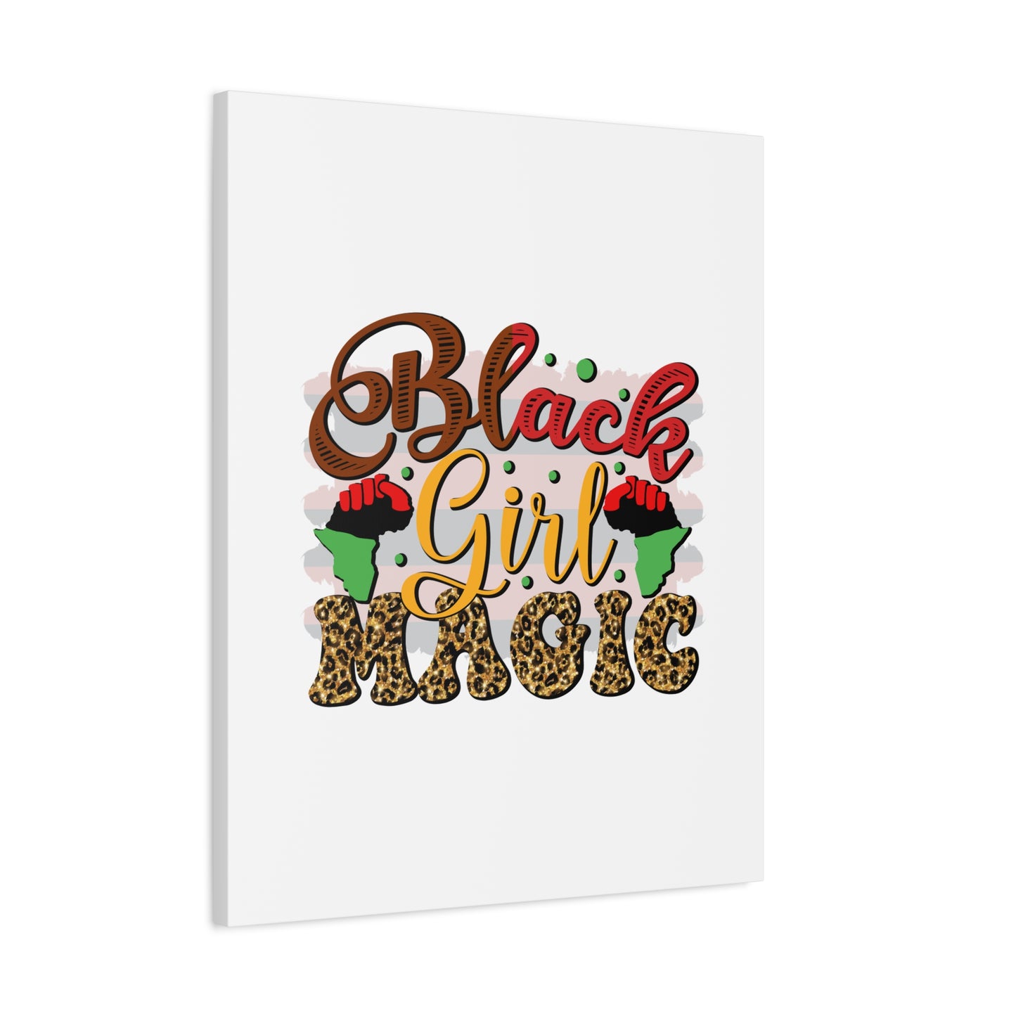 Black Girl Magic Canvas Print — Bold Afrocentric Wall Art