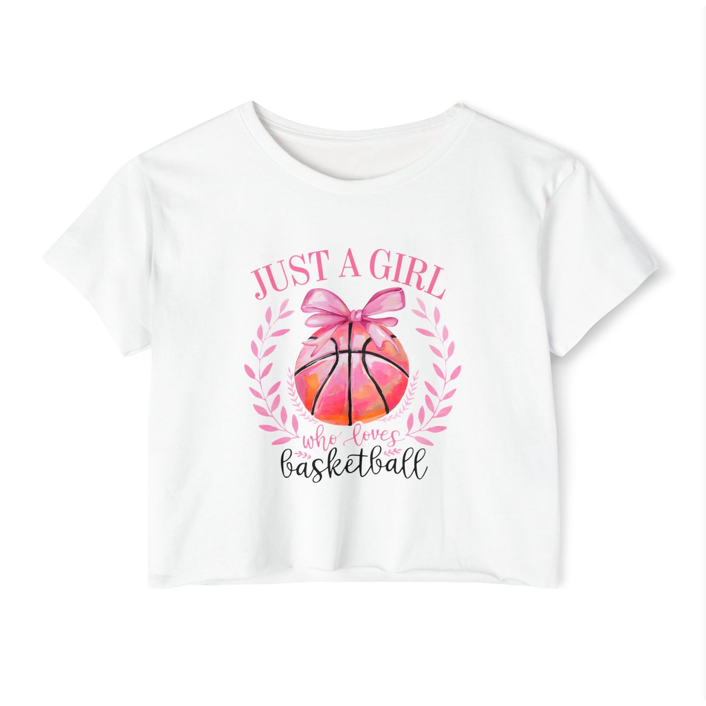 Just a Girl Who Loves Basketball — Women's Festival Crop Top
