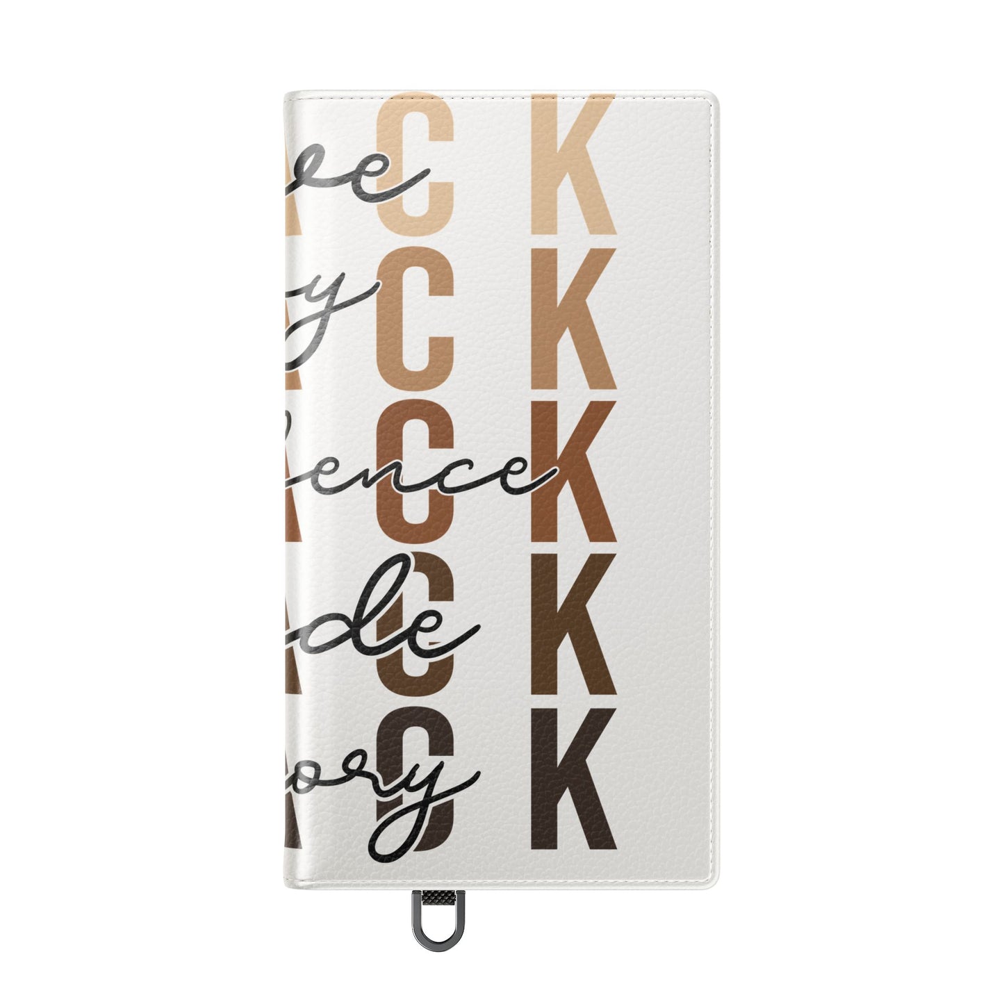 Flip Phone Case — "Black" Typography with Love, Joy, Pride & History