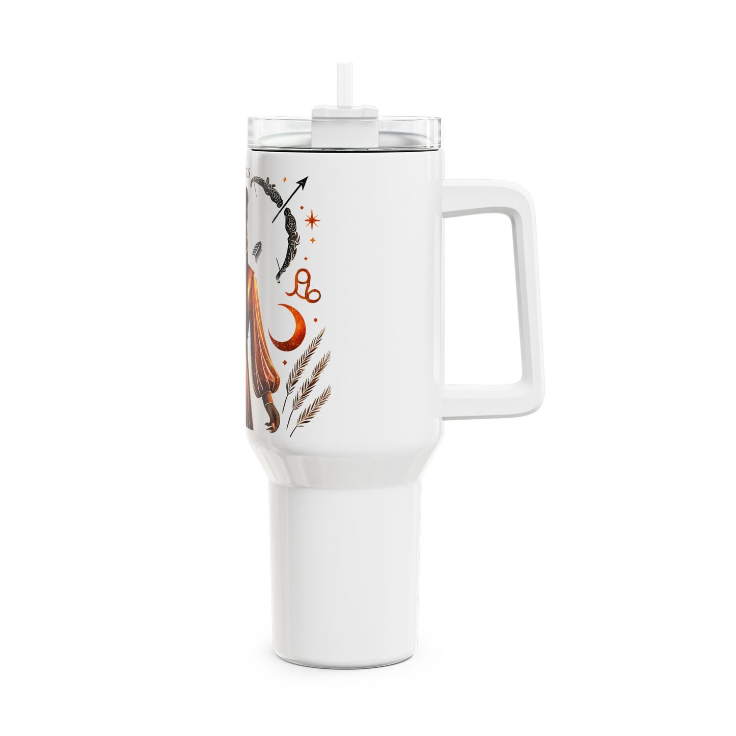 Sagittarius Zodiac 40oz Tumbler with Celestial Art — Astrology Gift for Her