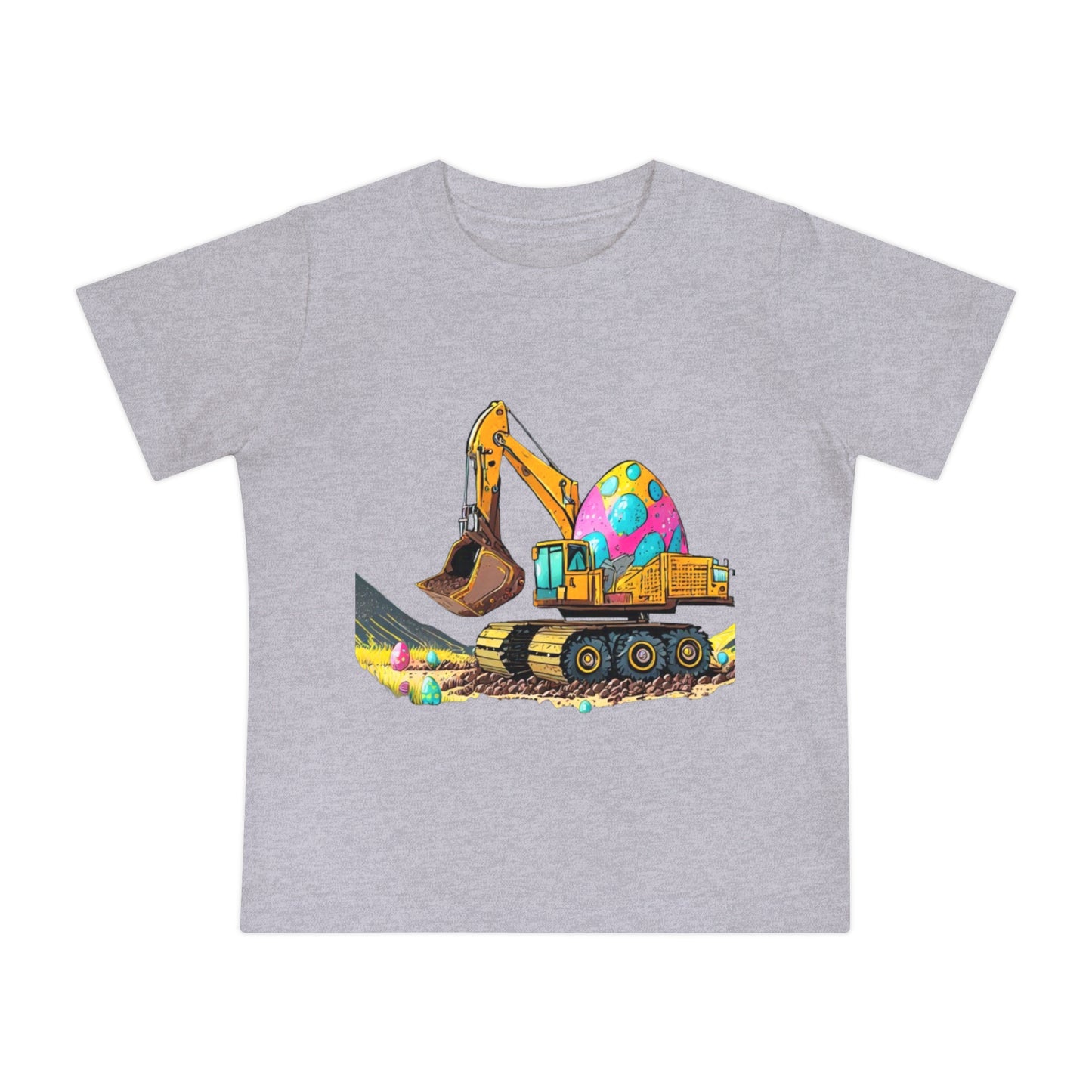 Cute Easter Excavator Baby T-Shirt